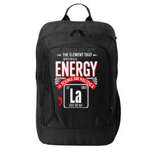 La The Elet That Brings Energy Kamala Harris Science City Backpack