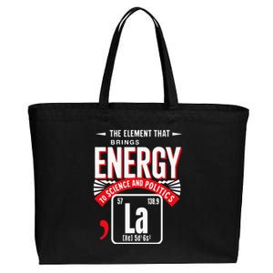 La The Elet That Brings Energy Kamala Harris Science Cotton Canvas Jumbo Tote