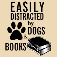 Library Themed Easily Distracted By Books And Dogs Gift Zip Tote Bag