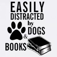 Library Themed Easily Distracted By Books And Dogs Gift Visor