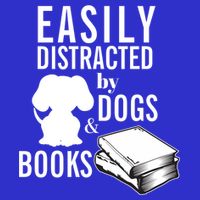 Library Themed Easily Distracted By Books And Dogs Gift Apron