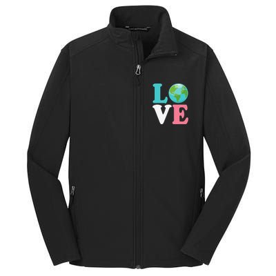 Love The Earth Women Orns Earth Day Core Soft Shell Jacket