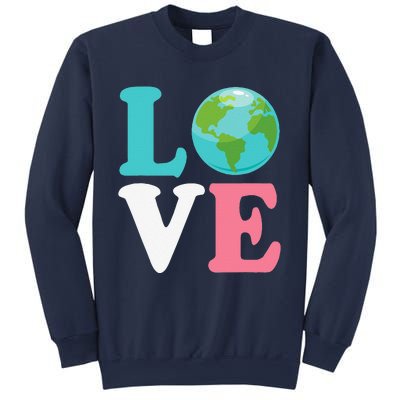 Love The Earth Women Orns Earth Day Sweatshirt