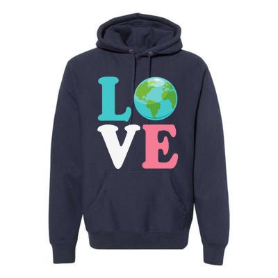 Love The Earth Women Orns Earth Day Premium Hoodie