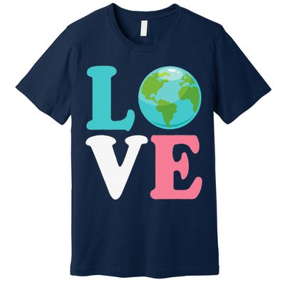 Love The Earth Women Orns Earth Day Premium T-Shirt