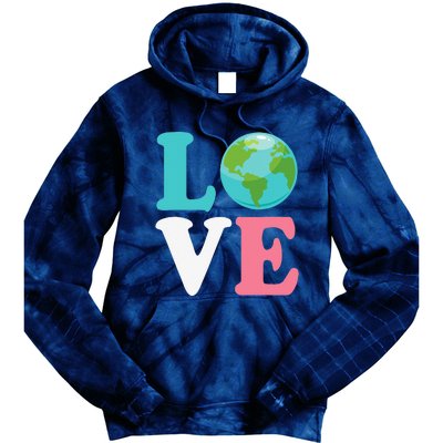 Love The Earth Women Orns Earth Day Tie Dye Hoodie