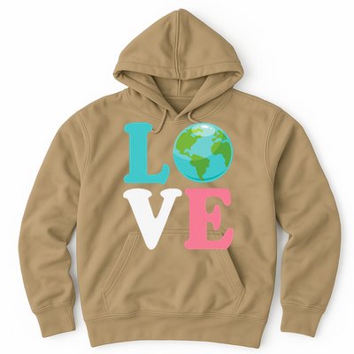 Love The Earth Women Orns Earth Day Hoodie