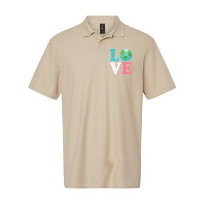 Love The Earth Women Orns Earth Day Softstyle Adult Sport Polo