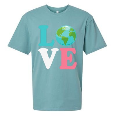 Love The Earth Women Orns Earth Day Sueded Cloud Jersey T-Shirt