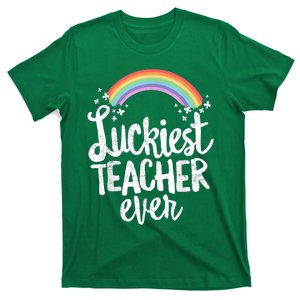 Luckiest Teacher Ever St Patricks Day School Gift shirt T-Shirt