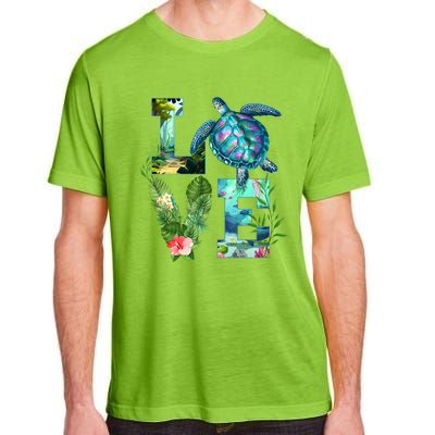 Love Turtle Earth Day Save Planet Environtal Sea Animals Gift Adult ChromaSoft Performance T-Shirt