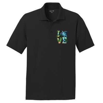 Love Turtle Earth Day Save Planet Environtal Sea Animals Gift PosiCharge RacerMesh Polo