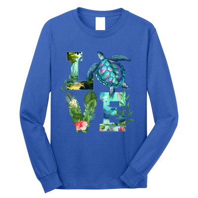 Love Turtle Earth Day Save Planet Environtal Sea Animals Gift Long Sleeve Shirt