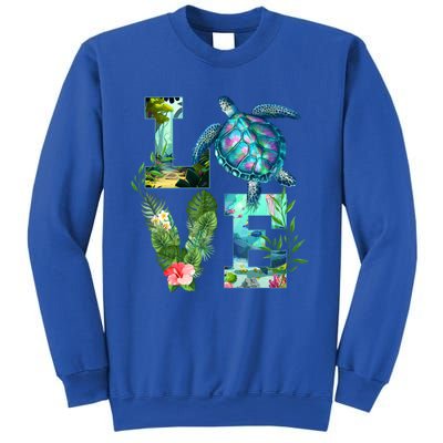 Love Turtle Earth Day Save Planet Environtal Sea Animals Gift Sweatshirt