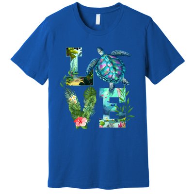 Love Turtle Earth Day Save Planet Environtal Sea Animals Gift Premium T-Shirt