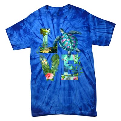 Love Turtle Earth Day Save Planet Environtal Sea Animals Gift Tie-Dye T-Shirt