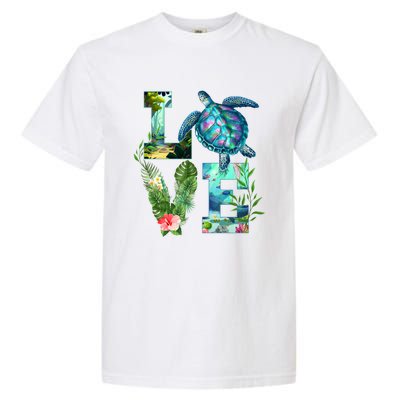 Love Turtle Earth Day Save Planet Environtal Sea Animals Gift Garment-Dyed Heavyweight T-Shirt