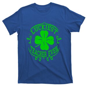 Luckiest Teacher Ever St Patricks Day Gift One Lucky Teacher Gift T-Shirt