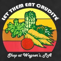 Let Them Eat Crudite Wegner's Meme Garment-Dyed Fleece Hoodie