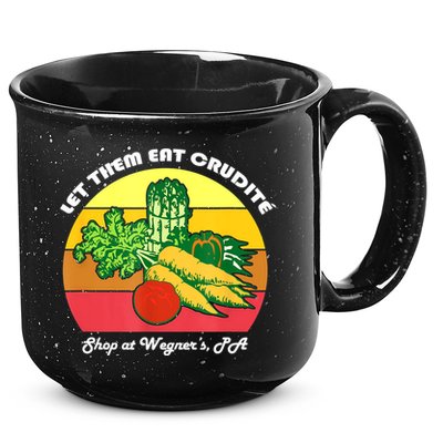 Let Them Eat Crudite Wegner's Meme 15oz Campfire Ceramic Mug
