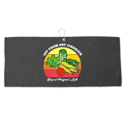 Let Them Eat Crudite Wegner's Meme Large Microfiber Waffle Golf Towel