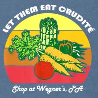 Let Them Eat Crudite Wegner's Meme Garment-Dyed Sweatshirt
