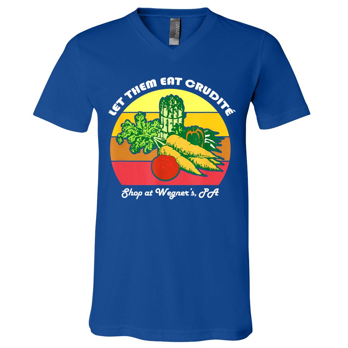 Let Them Eat Crudite Wegner's Meme V-Neck T-Shirt