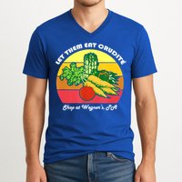 Let Them Eat Crudite Wegner's Meme V-Neck T-Shirt