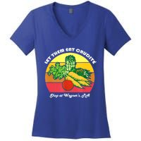 Let Them Eat Crudite Wegner's Meme Women's V-Neck T-Shirt