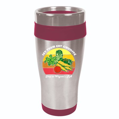Let Them Eat Crudite Wegner's Meme 16oz Travel Tumbler