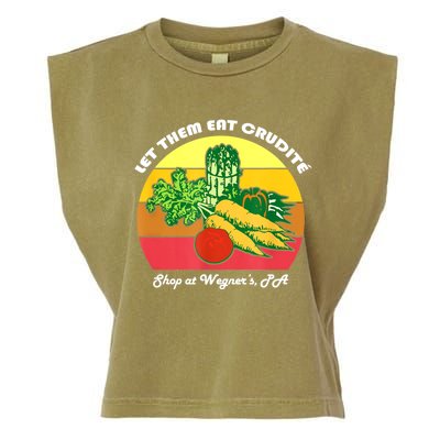 Let Them Eat Crudite Wegner's Meme Garment-Dyed Women's Muscle Tee