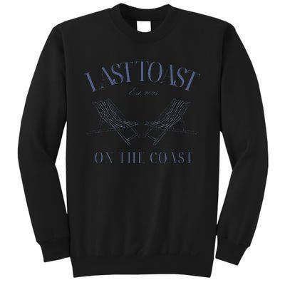 Last Toast Est 2024 On The Coast Retro Style 70s Sweatshirt