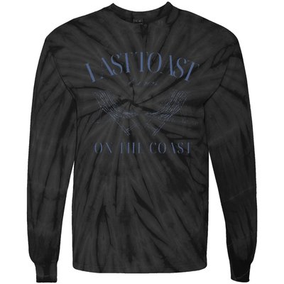 Last Toast Est 2024 On The Coast Retro Style 70s Tie-Dye Long Sleeve Shirt