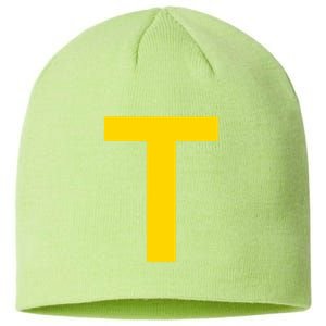 Letter T Funny Chipmunk Group Matching Halloween Costume 2024 Sustainable Beanie