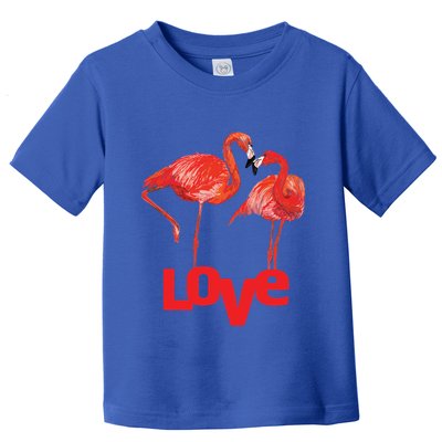 Love Two Flamingo In Love Gift Toddler T-Shirt