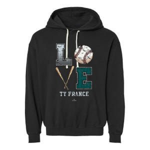 Love Ty France Ty France Seattle Garment-Dyed Fleece Hoodie