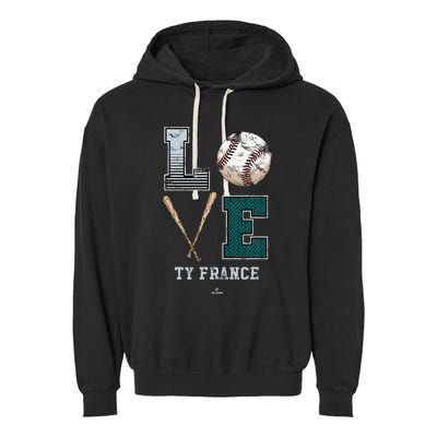 Love Ty France Ty France Seattle Garment-Dyed Fleece Hoodie