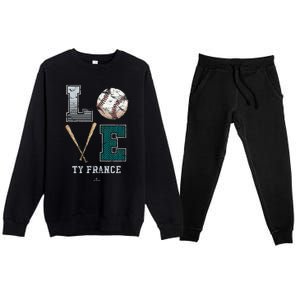 Love Ty France Ty France Seattle Premium Crewneck Sweatsuit Set