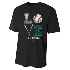 Love Ty France Ty France Seattle Performance Sprint T-Shirt