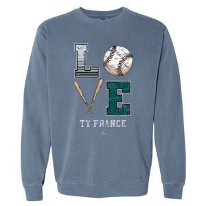 Love Ty France Ty France Seattle Garment-Dyed Sweatshirt