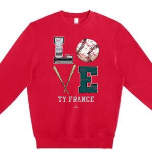 Love Ty France Ty France Seattle Premium Crewneck Sweatshirt