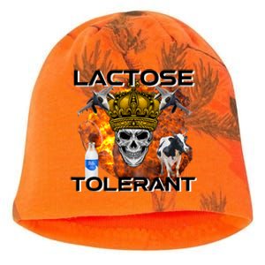 Lactose Tolerant Funny Trendy Design Meme Kati - Camo Knit Beanie