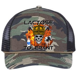 Lactose Tolerant Funny Trendy Design Meme Retro Rope Trucker Hat Cap