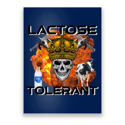 Lactose Tolerant Funny Trendy Design Meme Poster