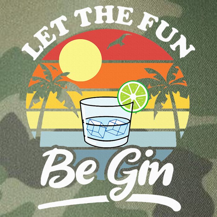 Let The Fun Be Gin Funny Drinking Alcohol Lover Pun Legacy Tie Dye Trucker Hat
