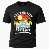 Let The Fun Be Gin Funny Drinking Alcohol Lover Pun Performance Shirt