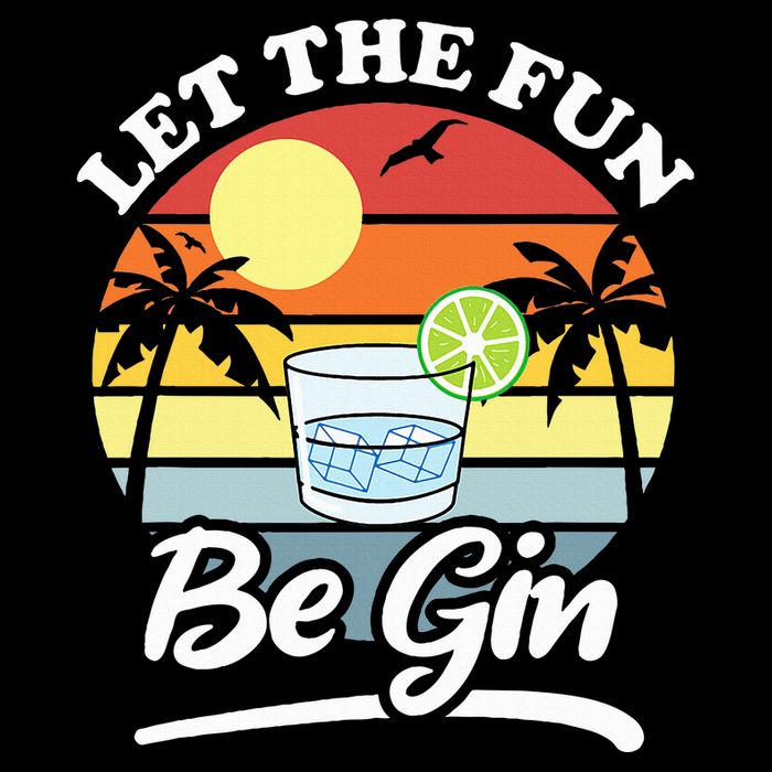 Let The Fun Be Gin Funny Drinking Alcohol Lover Pun Impact Tech Backpack