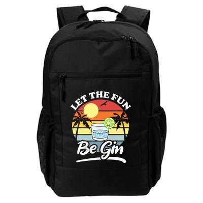 Let The Fun Be Gin Funny Drinking Alcohol Lover Pun Backpack
