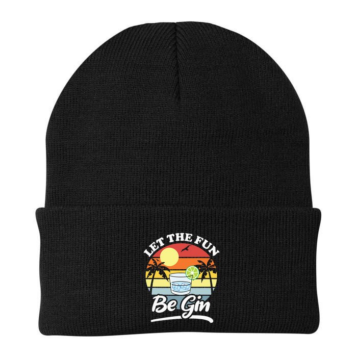 Let The Fun Be Gin Funny Drinking Alcohol Lover Pun Beanie