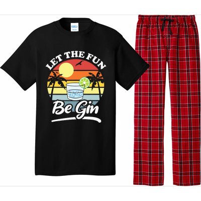 Let The Fun Be Gin Funny Drinking Alcohol Lover Pun Pajama Set